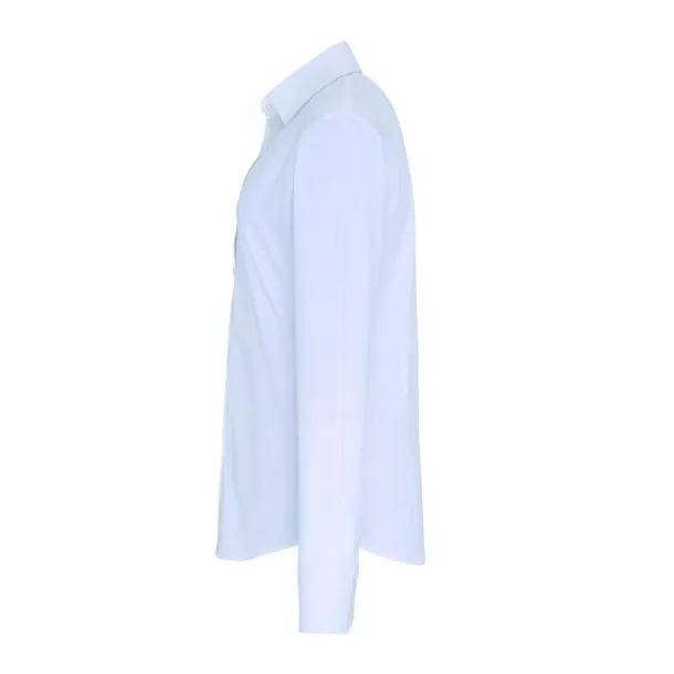  WOMEN'S STRETCH-FIT COTTON POPLIN LONG SLEEVE SHIRT - Premier White