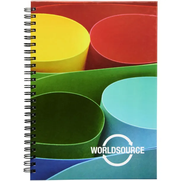 Wire-o A5 notebook hard cover White Crna