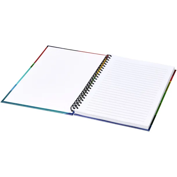 Wire-o A5 notebook hard cover White Solid black