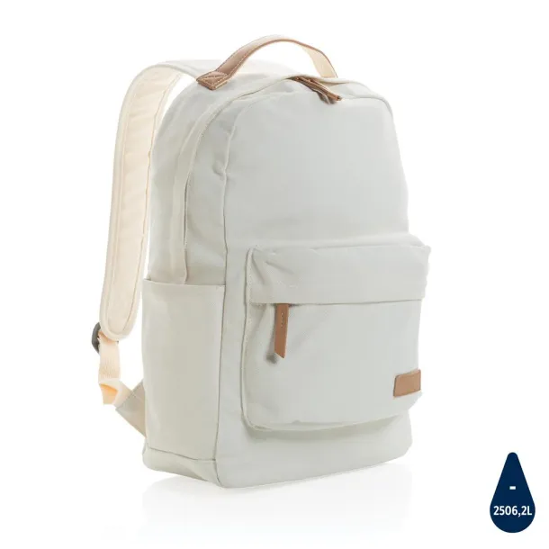  Impact AWARE™ 16 oz. recycled canvas backpack - XD Collection Bijela 