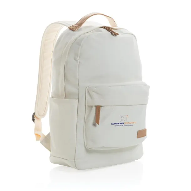  Impact AWARE™ 16 oz. recycled canvas backpack - XD Collection Bijela 