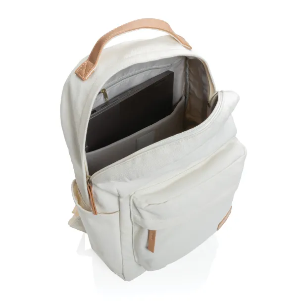  Impact AWARE™ ruksak od recikliranog platna, 14" - XD Collection Prirodna