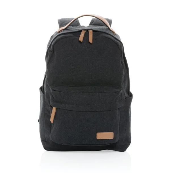  Impact AWARE™ 16 oz. recycled canvas backpack - XD Collection Black 