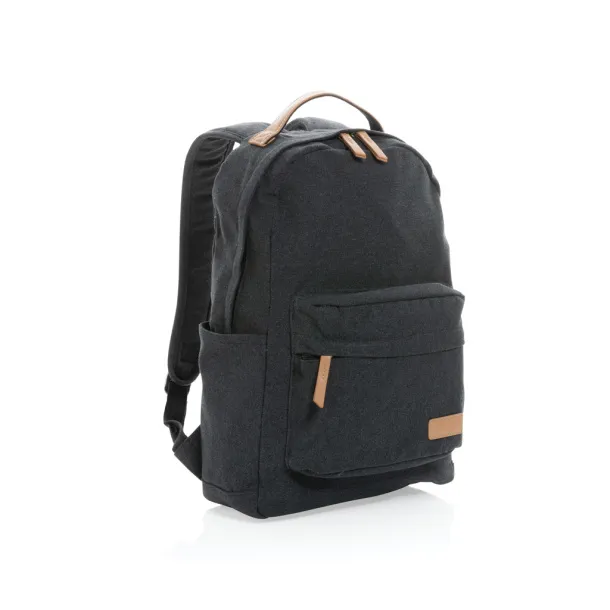  Impact AWARE™ 16 oz. recycled canvas backpack - XD Collection Black 