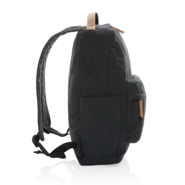  Impact AWARE™ 16 oz. recycled canvas backpack - XD Collection Black 