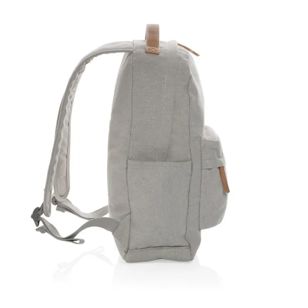  Impact AWARE™ 16 oz. recycled canvas backpack - XD Collection Grey 