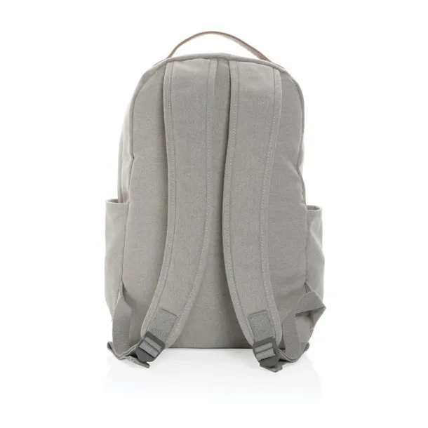  Impact AWARE™ 16 oz. recycled canvas backpack - XD Collection Grey 