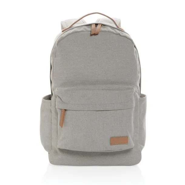  Impact AWARE™ 16 oz. recycled canvas backpack - XD Collection Grey 