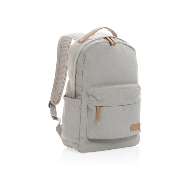  Impact AWARE™ 16 oz. recycled canvas backpack - XD Collection Grey 