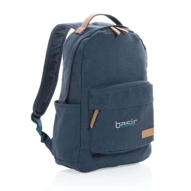  Impact AWARE™ 16 oz. recycled canvas backpack - XD Collection Blue 