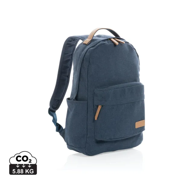  Impact AWARE™ 16 oz. recycled canvas backpack - XD Collection Blue 