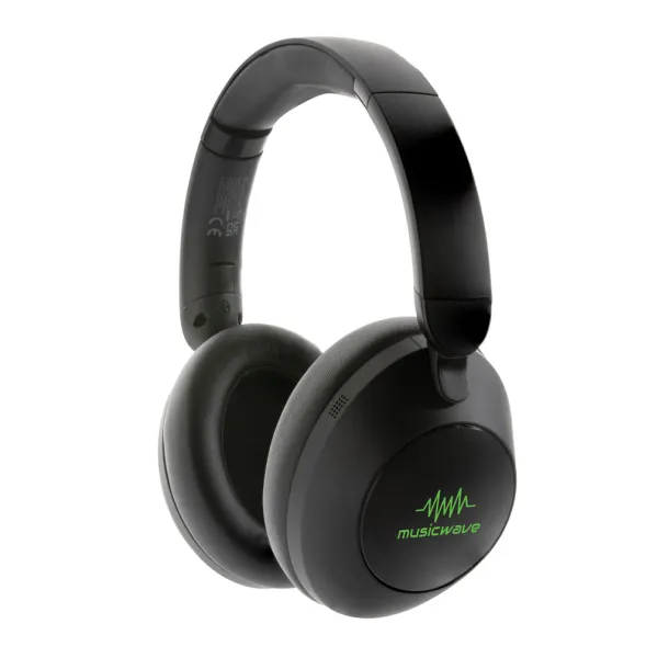  Urban Vitamin Cupertino RCS rplastic ANC headphone - Urban Vitamin Black 