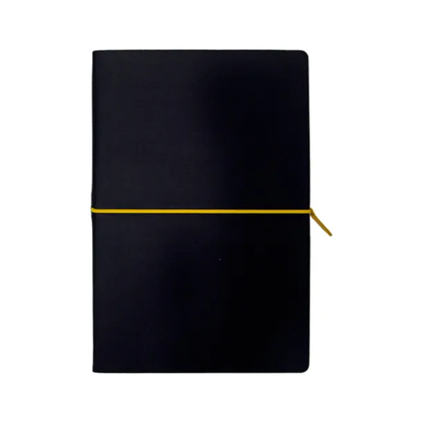 PORTOFINO BLACK Notebook A5 Yellow