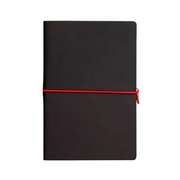 PORTOFINO BLACK Notebook A5 Red