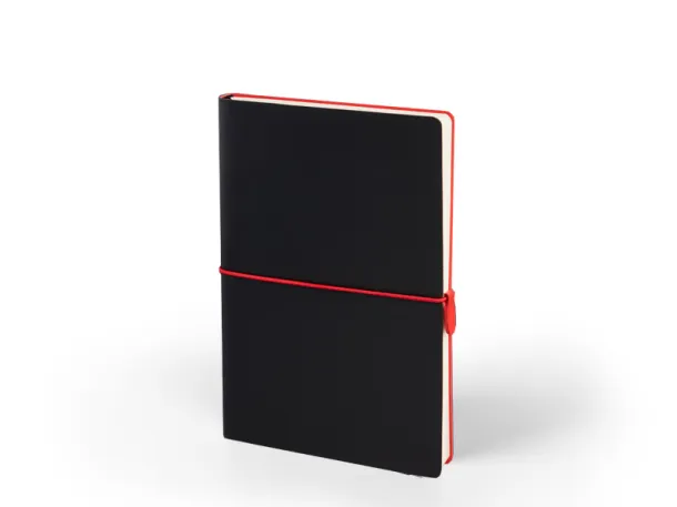 PORTOFINO BLACK Notebook A5 Red