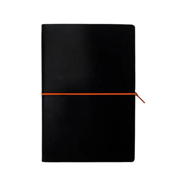 PORTOFINO BLACK Notebook A5 Orange