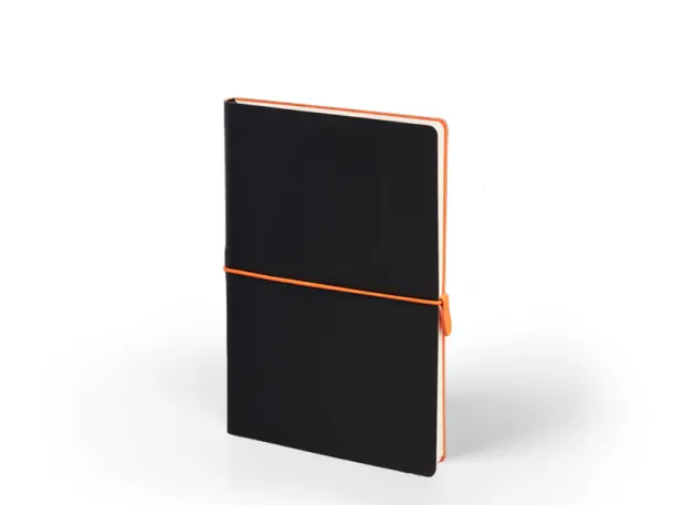 PORTOFINO BLACK Notebook A5 Orange