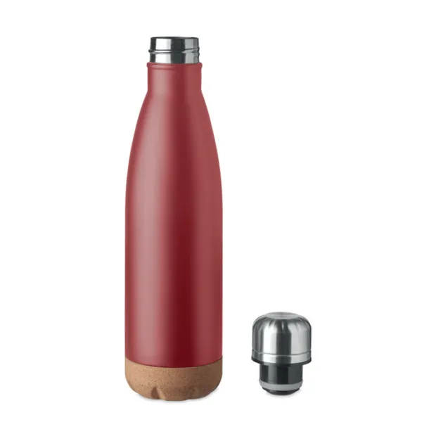 ASPEN CORK Double wall bottle 600 ml Burgundy