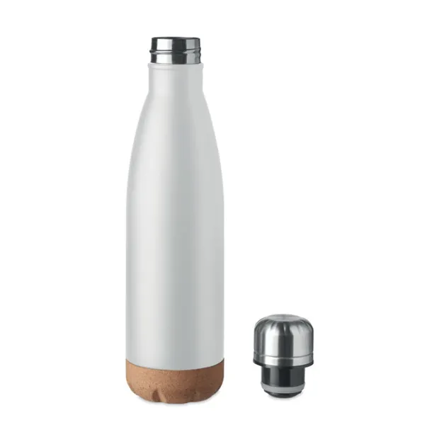 ASPEN CORK Double wall bottle 600 ml White