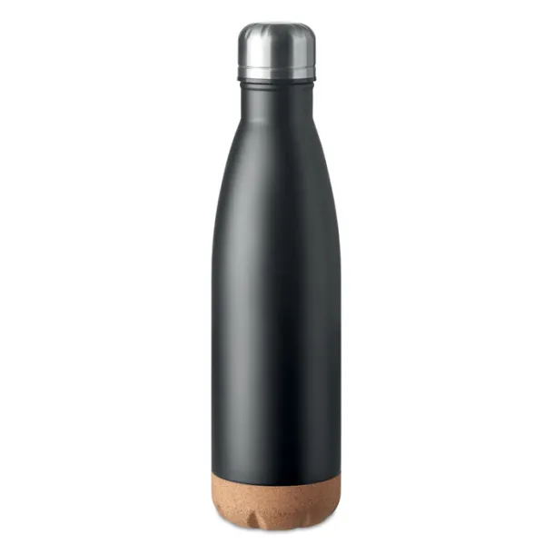 ASPEN CORK Double wall bottle 600 ml Black