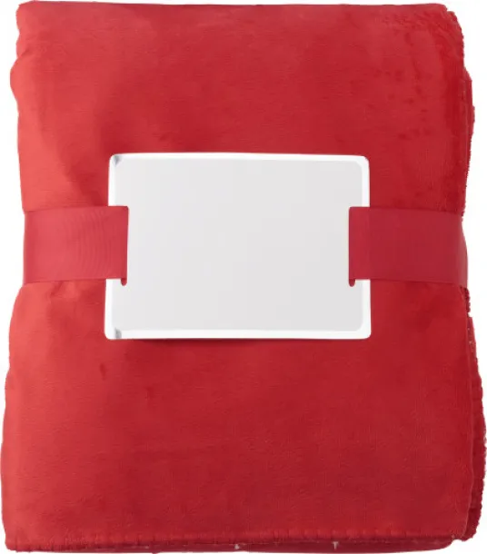 MARGOT Polyester (190 gr/m²) blanket Margot red