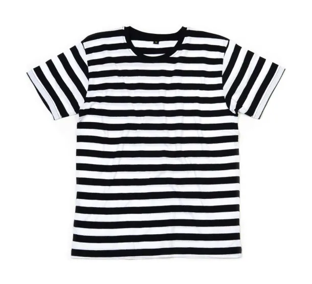  Men's Stripy T - Mantis Black Bijela