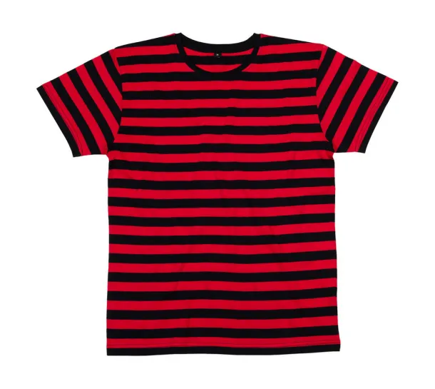  Men's Stripy T - Mantis Black Crvena