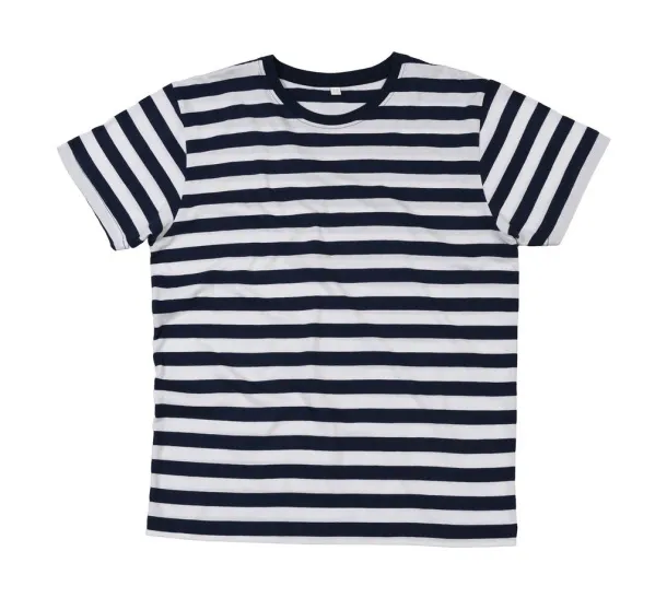  Men's Stripy T - Mantis Navy Bijela