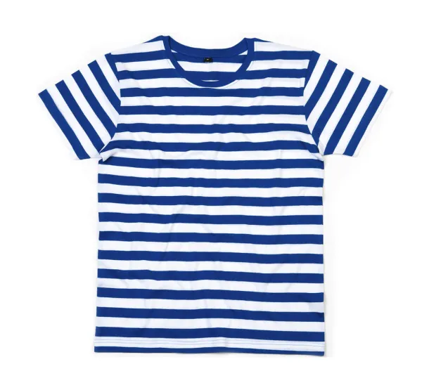  Men's Stripy T - Mantis Classic Blue Bijela