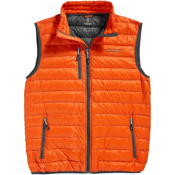 Fairview light down bodywarmer - Elevate Life Orange