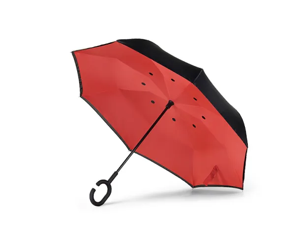 PAMPAS umbrella with manual opening - CASTELLI Red