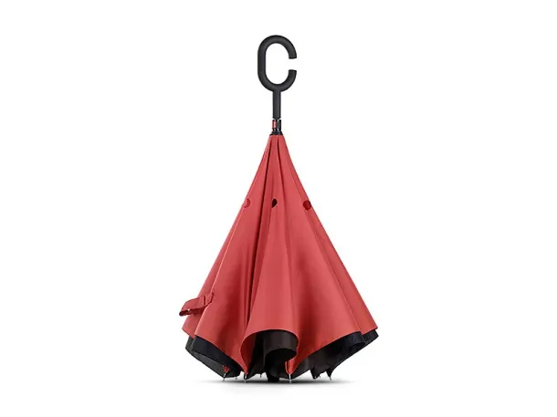 PAMPAS umbrella with manual opening - CASTELLI Red