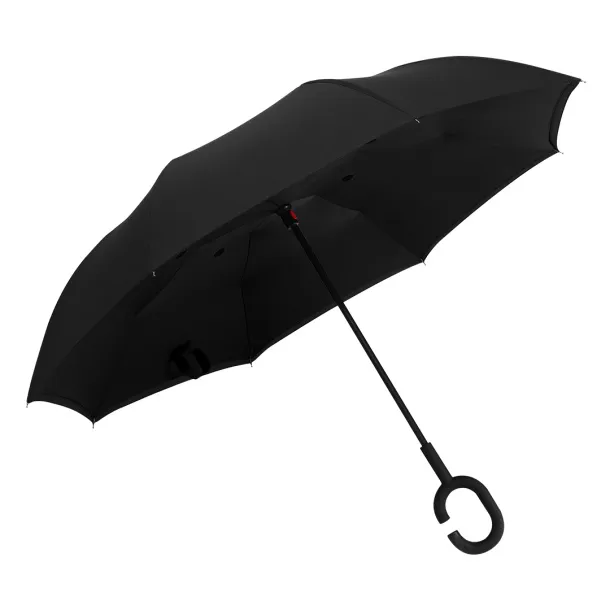 PAMPAS umbrella with manual opening - CASTELLI Black