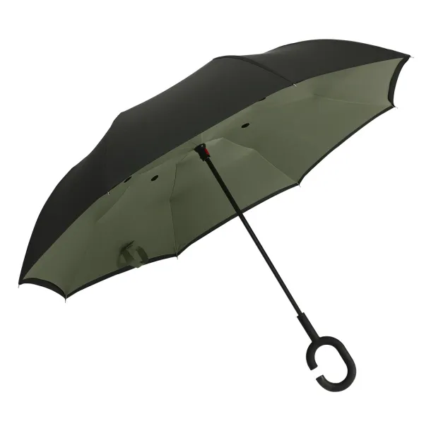 PAMPAS umbrella with manual opening - CASTELLI Olive green