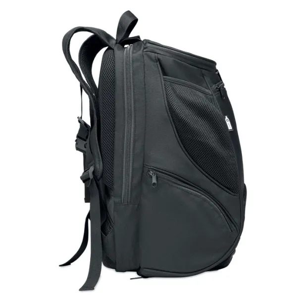 OLYMPIC 600D RPET sports rucksack Black