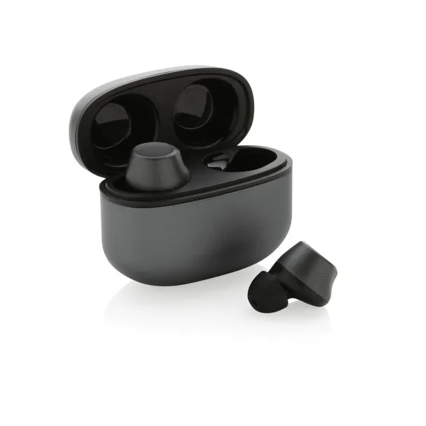  Terra RCS recycled aluminum wireless earbuds - XD Xclusive Grey 