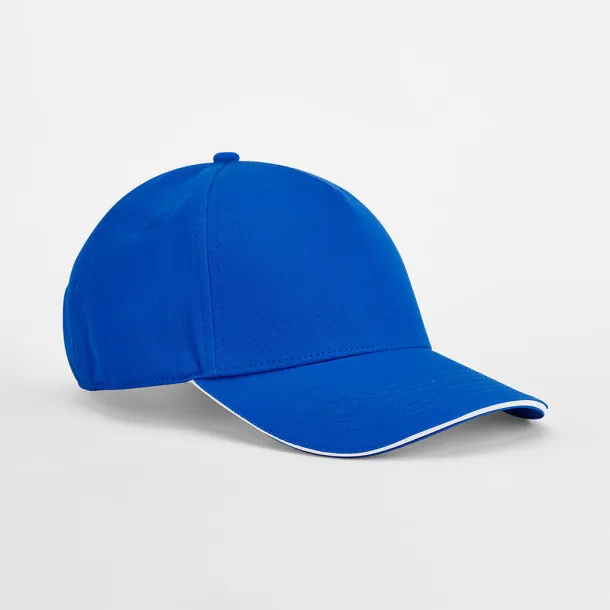  EarthAware® Clas. Org. Cotton 5 Panel Sandwich P. - Beechfield Bright Royal Bijela