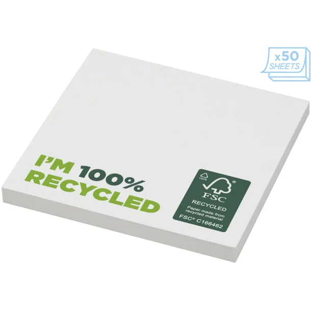 Sticky-Mate® recycled sticky notes 75 x 75 mm White