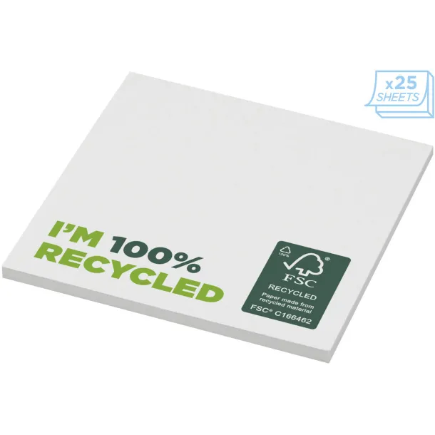 Sticky-Mate® recycled sticky notes 75 x 75 mm White