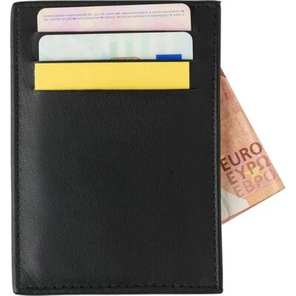  Credit card holder, RFID protection Crna
