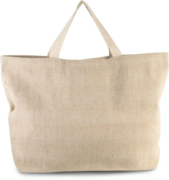  RUSTIC JUCO LARGE HOLD-ALL SHOPPER BAG, 410 g/m2 - Kimood Washed Natural