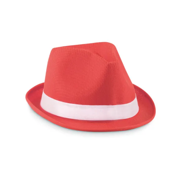 WOOGIE Coloured polyester hat Red