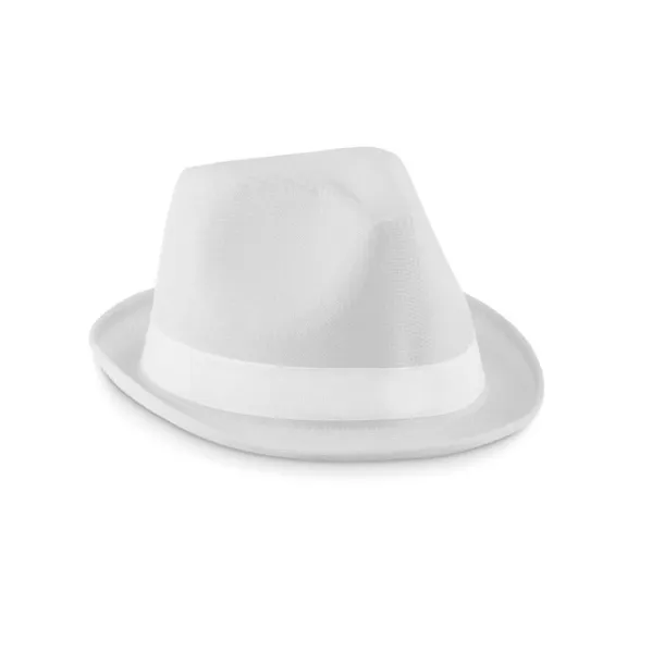 WOOGIE Coloured polyester hat White