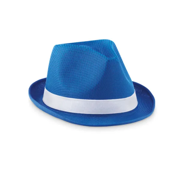 WOOGIE Coloured polyester hat Royal blue