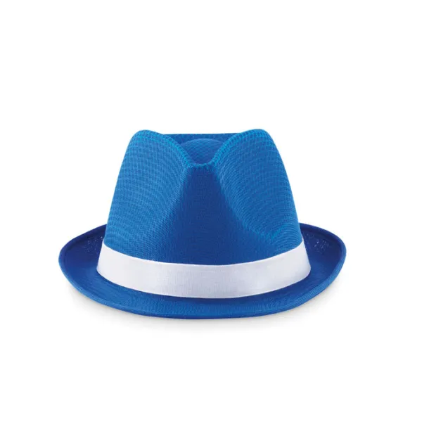 WOOGIE Coloured polyester hat Royal blue