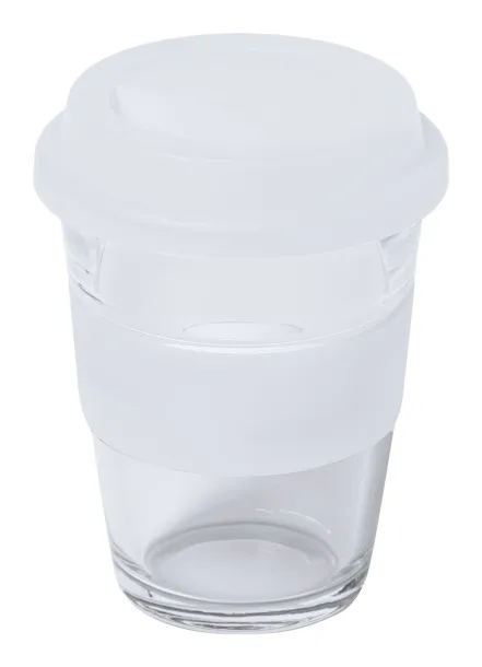 Durnox glass travel mug White Transparent