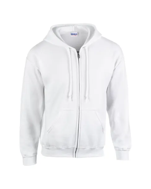  HEAVY BLEND™ ADULT FULL ZIP HOODED SWEATSHIRT - Gildan White