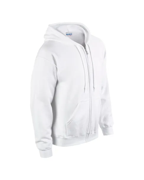  HEAVY BLEND™ ADULT FULL ZIP HOODED SWEATSHIRT - Gildan White