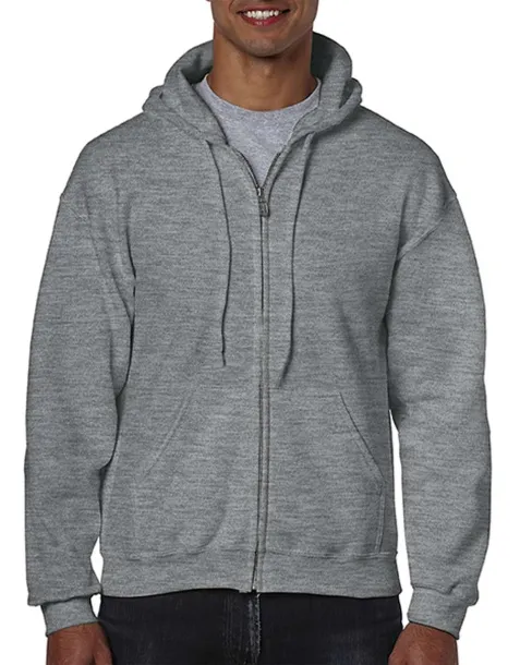  HEAVY BLEND™ ADULT FULL ZIP HOODED SWEATSHIRT - Gildan Graphite Heather