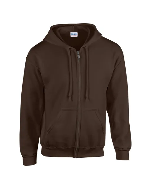  Muška hoodica s patentom, 271 g/m² - Gildan Dark Chocolate